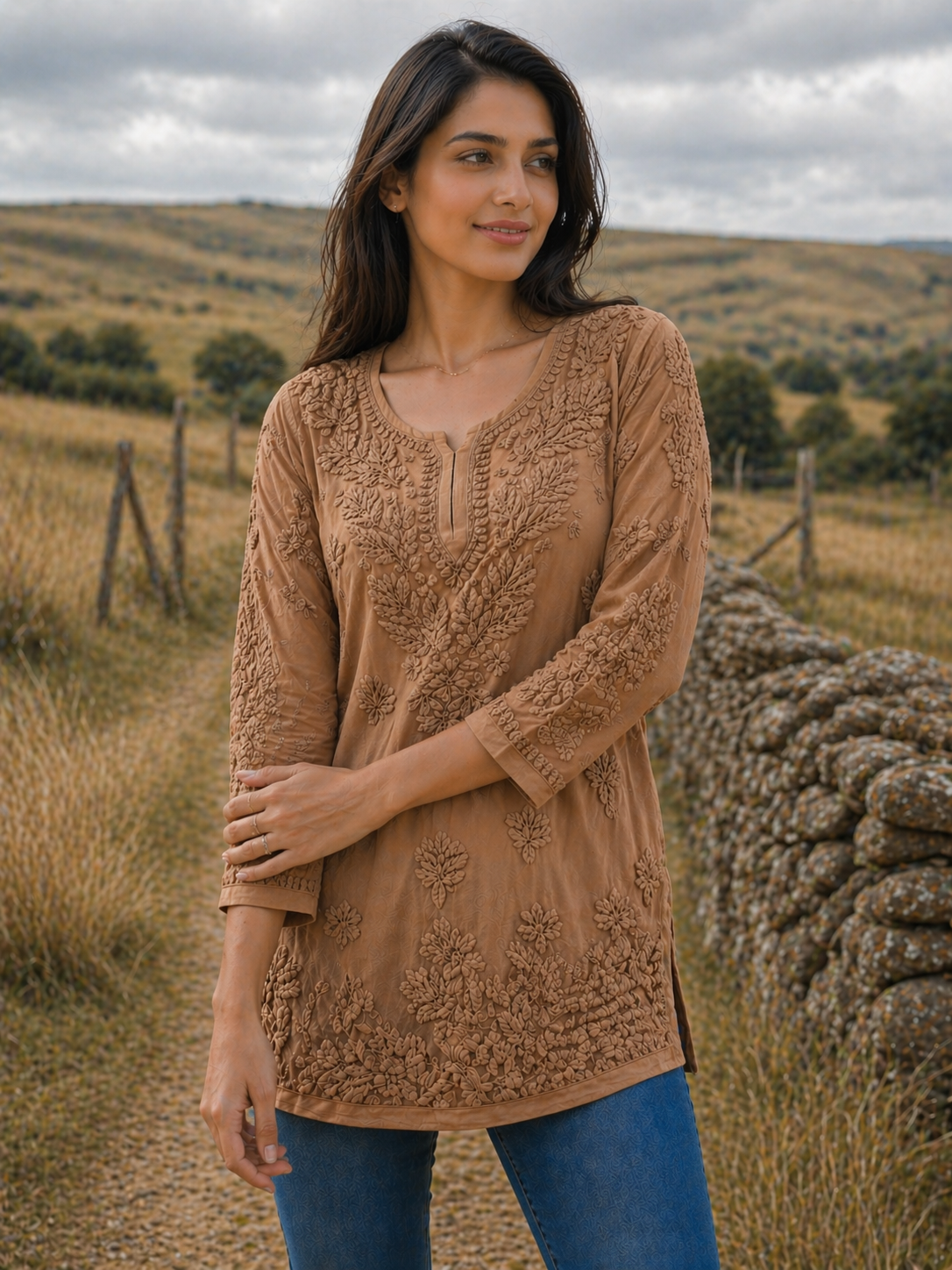 Premium Viscose 3D Chikankari Short Kurti – Available in Multiple Colours - Image 8
