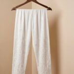 White Chikankari Straight Pants | 3.50 OFF BUYING WITH ANY CHIKANKARI KURTI