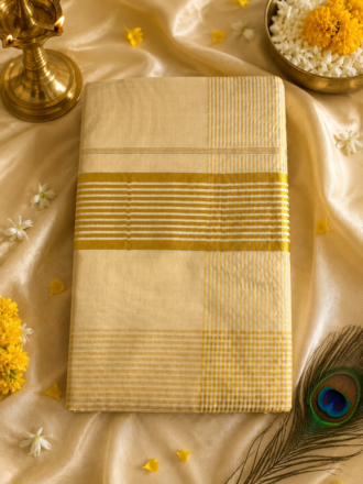 Kuthampully Original Kasavu Set Saree | നീര
